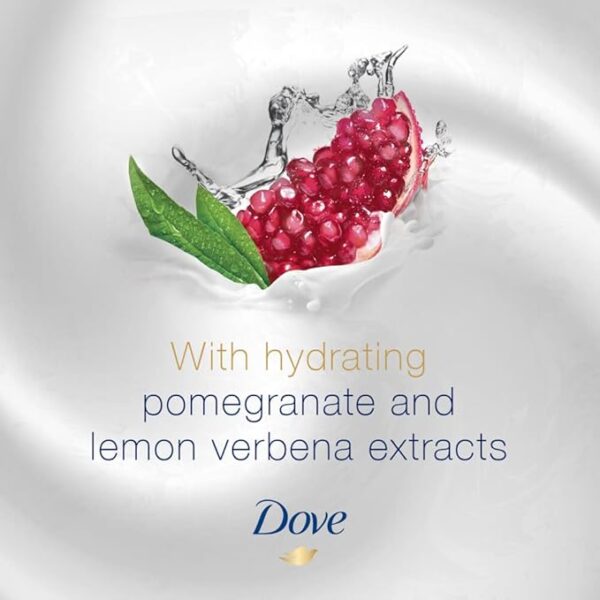 Dove Go Fresh Refreshing Body Wash with Renew Blend technology, Pomegranate and Hibiscus Tea, with ¼ Moisturising Cream, 250ml (Pack of 2) - Image 2
