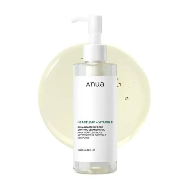 ANUA Original Heartleaf Pore Controlling Cleansing Oil Korean Facial Cleanser, Daily Blackhead Removal, 6.76 fl oz / 200 ml