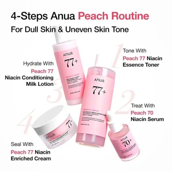 Anua Peach 70 Niacinamide Serum 30ml / brightening hydrating face serum/daily clean beauty (1.01 fl. oz.) - Image 5