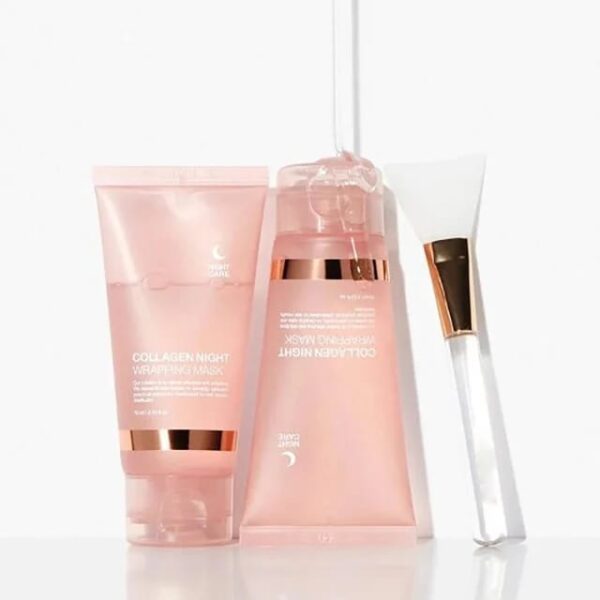 Medicube Collagen Overnight Wrapping Peel Off Facial Mask Pack - Elasticity & Hydration Care, Reduces Sagging & Dullness - Hydrolyzed Collagen For Glowing Skin - Korean Skin Care, 2.53 fl.oz - Image 2